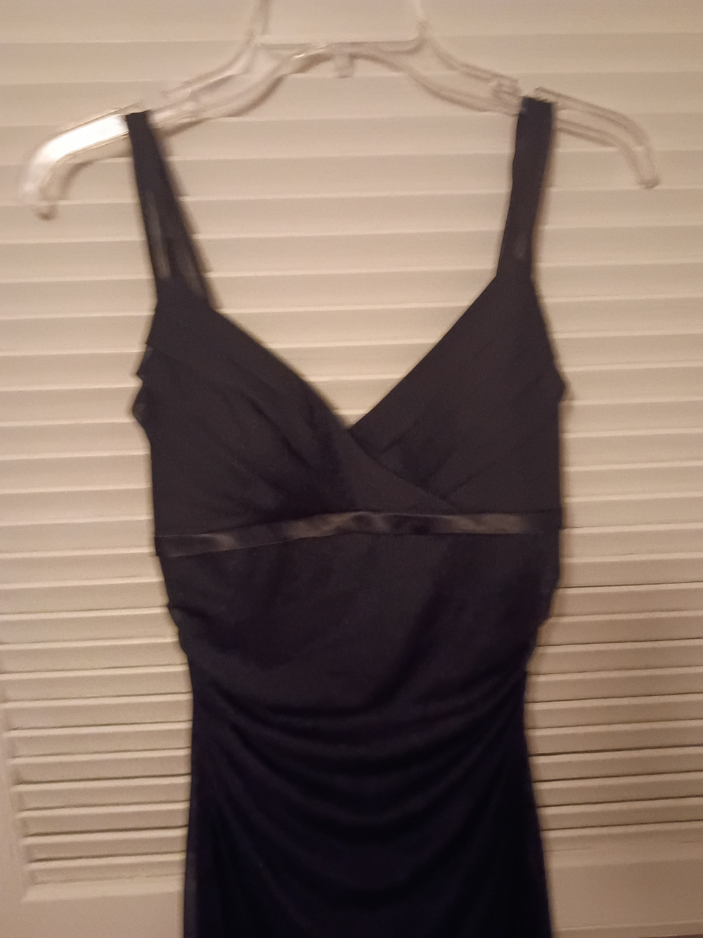 Ruby Rox Black V-Neck Ruched High-Low Dress - Picture 3 of 6